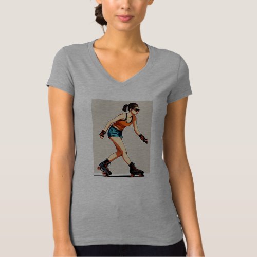 Sushi Skater Whimsical T_Shirt Designs