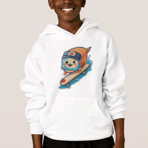  Sushi Skater Whimsical T_Shirt Designs Hoodie