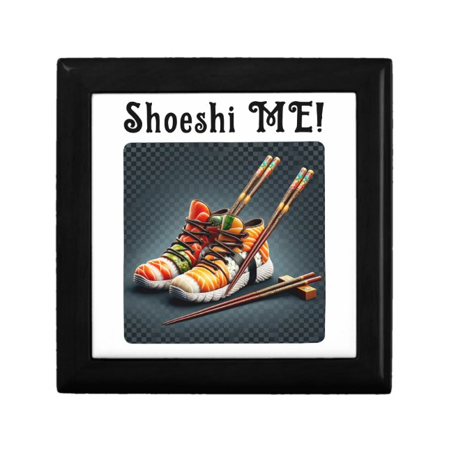 Sushi Sneakers with Chopsticks Humor  Gift Box (Front)