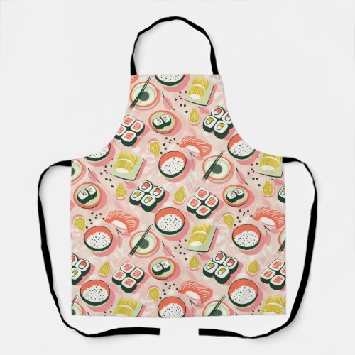 Sushi Splash Design for the Foodie or Sushi Lover Apron