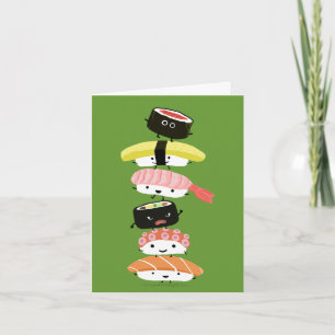 Sushi Stack - Happy Tower of Sushi Friends Card