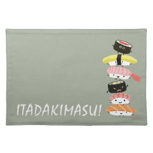 Sushi Stack - Itadakimasu! - Kawaii Sushi Friends Placemat