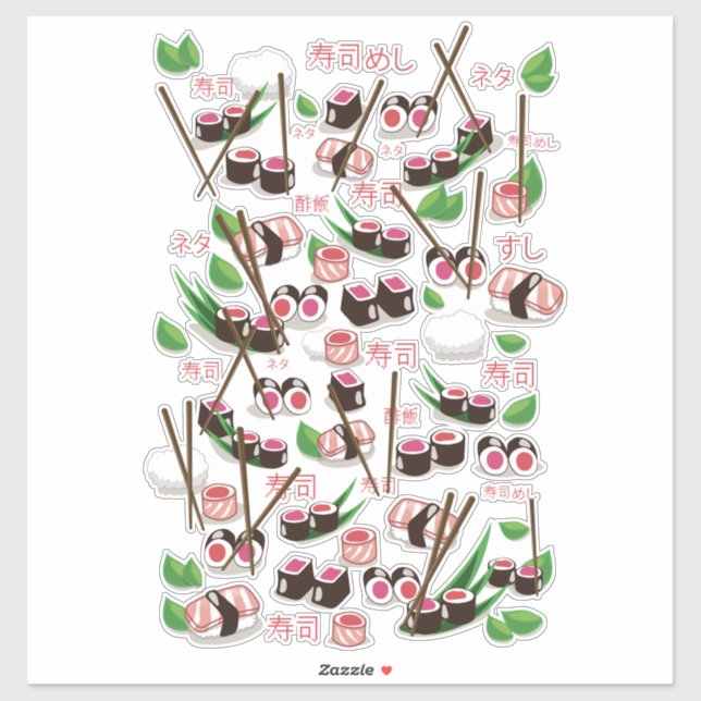 Sushi Sticker (Sheet)