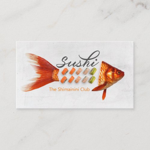 Sushi store Sushi business Sushi delivery Business Card