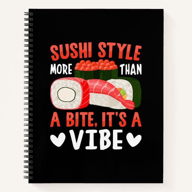Sushi Style More Than a Bite Notebook (Front)