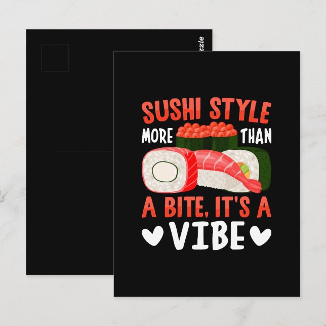 Sushi Style More Than a Bite Postcard (Front/Back)