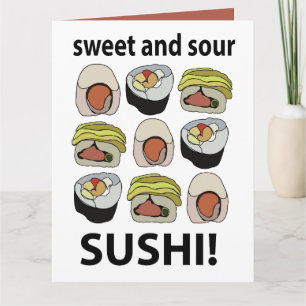 Sushi Sweet and Sour Sushi Card