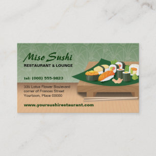 Sushi Table Restaurant Business Card