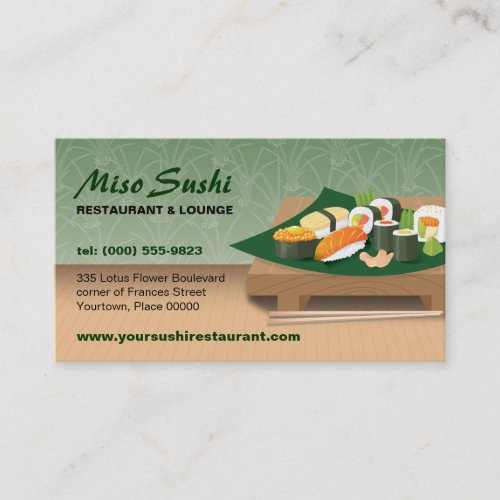 Sushi Table Restaurant Business Card