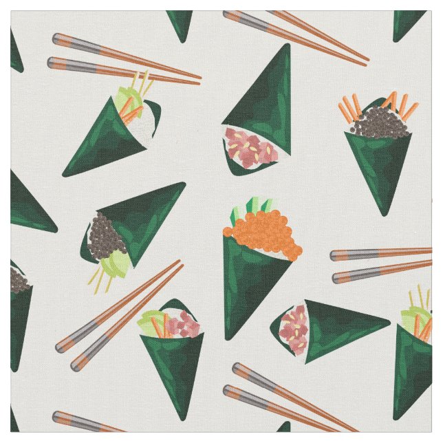 sushi temaki fabric (Close Up)