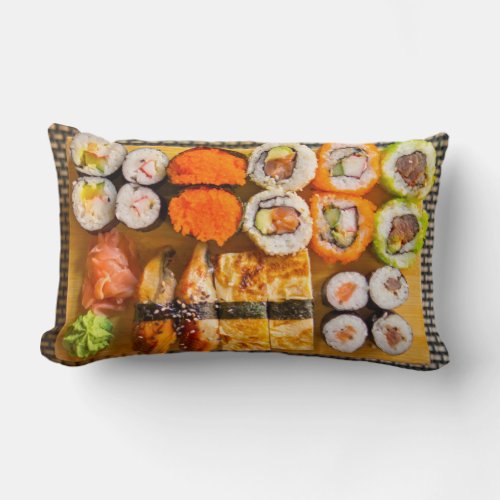 Sushi throw pillows