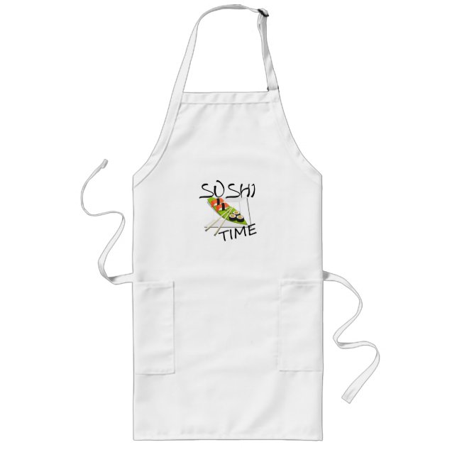Sushi Time Long Apron (Front)