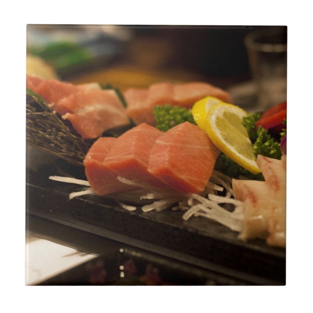 Sushi Time Tuna Tuna Party Fish Food Tile (Front)