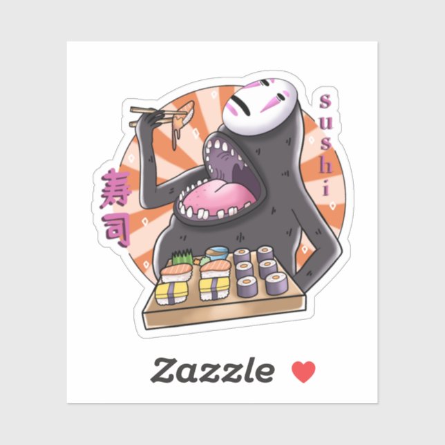 Sushi Vinyl Die-cut Sticker! Sticker (Sheet)