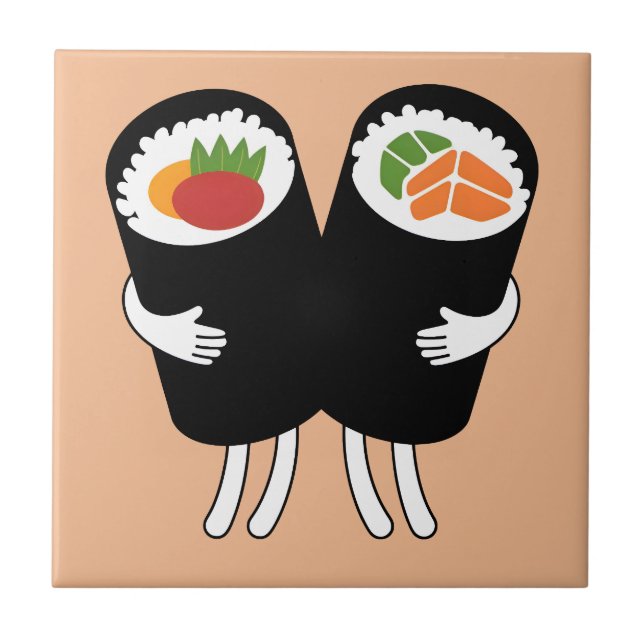 Sushi Waltz  Ceramic Tile (Front)
