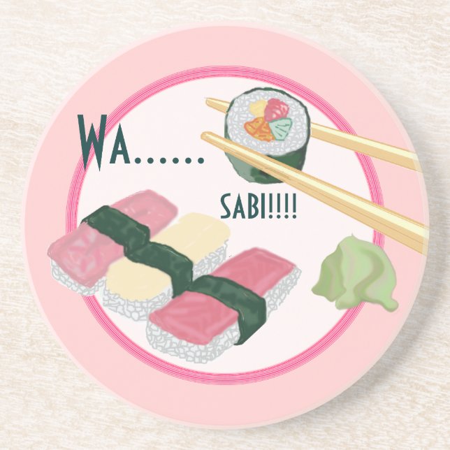 Sushi Wasabi Coasters (Front)