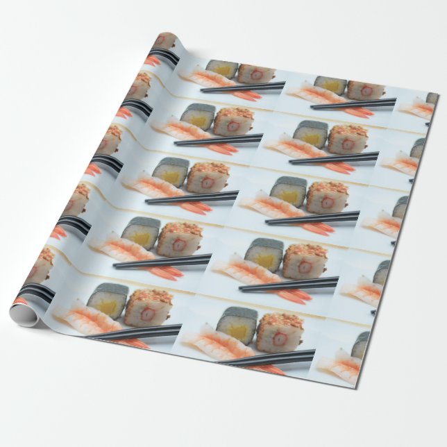 Sushi! Wrapping Paper (Unrolled)
