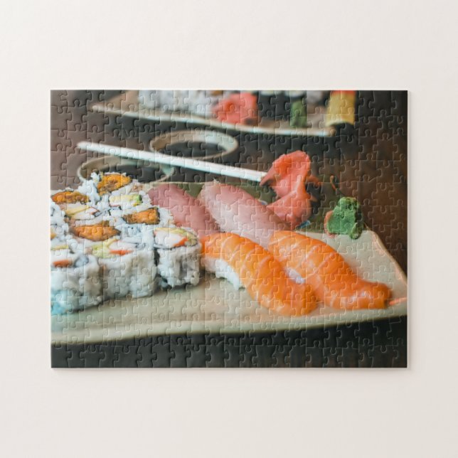 Sushi Yam Maki Rolls Asian Foods Jigsaw Puzzle (Horizontal)