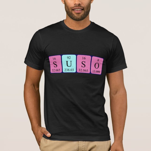 Suso periodic table name shirt (Front)