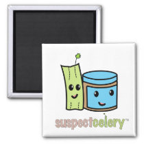 SuspectCelery™ Cute BFFs Celery + Peanut Butter Magnet
