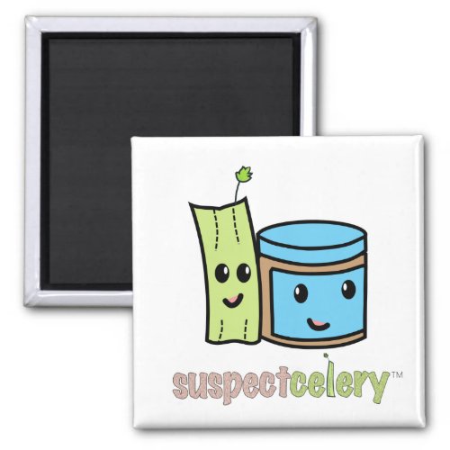 SuspectCelery Cute BFFs Celery  Peanut Butter Magnet