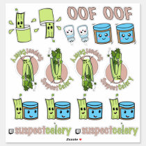 SuspectCelery™ Emotes OOF Peanut Butter + Celery Sticker