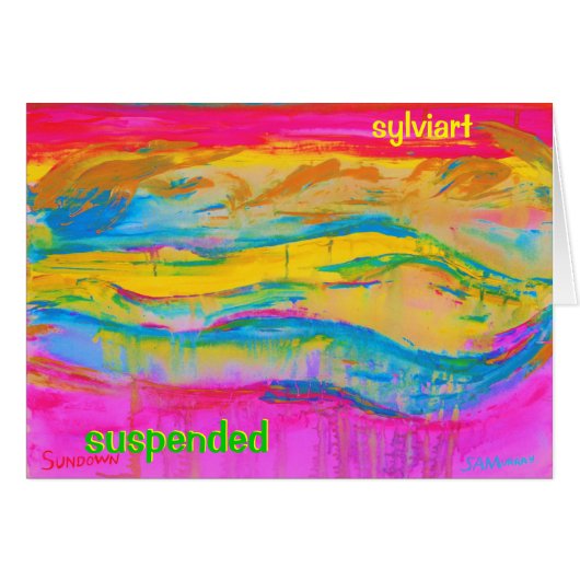 SUSPENDED copyright 2011 SylviART Cards (Front Horizontal)