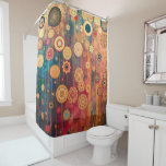 Suspended Gold Shower Curtain