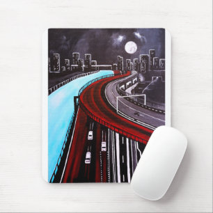 Suspended over the Blue Painting by Alfred Fox Mouse Pad