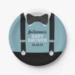 Suspenders And Bow Tie Party Paper Plates at Zazzle