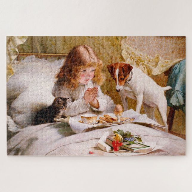 Suspense by Charles Burton Barber Jigsaw Puzzle (Horizontal)