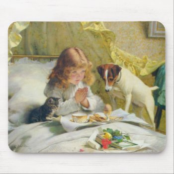 Suspense By Charles Burton Barber Mouse Pad by angelandspot at Zazzle