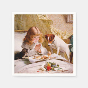 Suspense by Charles Burton Barber Napkins