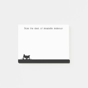 Suspicious Black Cat Personalize Notes