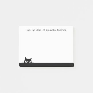 Suspicious Black Cat Personalize Notes