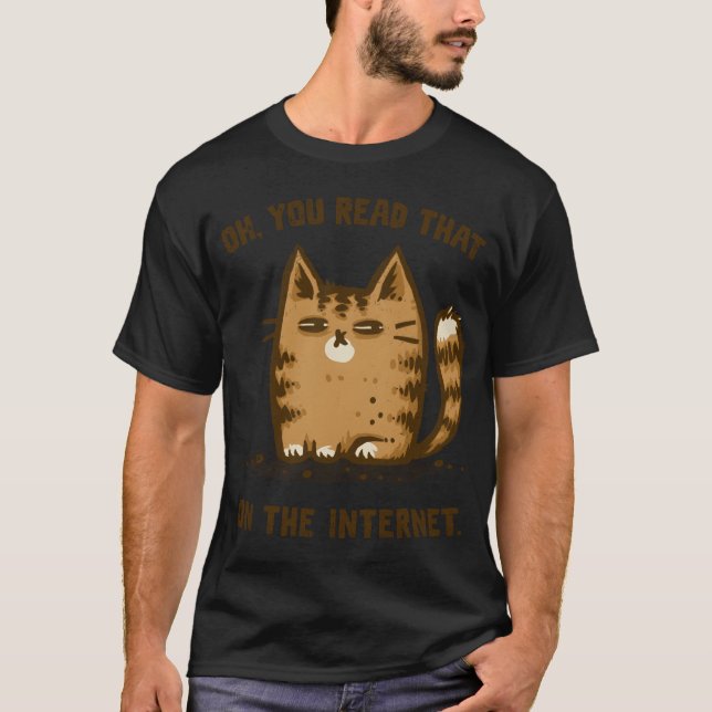 Suspicious Cat gift T-Shirt (Front)