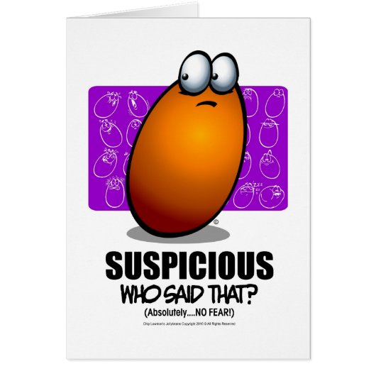 SUSPICIOUS - Orange Cards (Front)