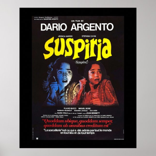 Suspiria 1977 poster (Front)