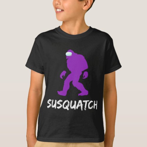 Susquatch Sasquatch Sus Funny Video Game Meme T_Shirt