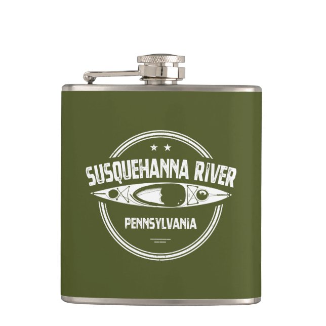 Susquehanna River, Pennsylvania Flask (Front)