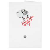 Süße Dogge in weiß Cards (Back)