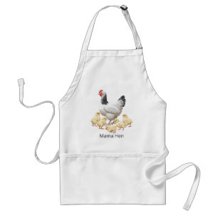 Sussex Chicken Mama Hen and Chicks Adult Apron