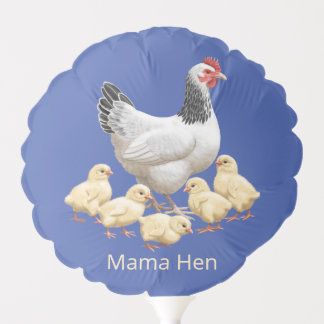 Sussex Chicken Mama Hen and Chicks Balloon