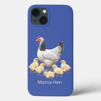 Sussex Chicken Mama Hen and Chicks iPhone 13 Case