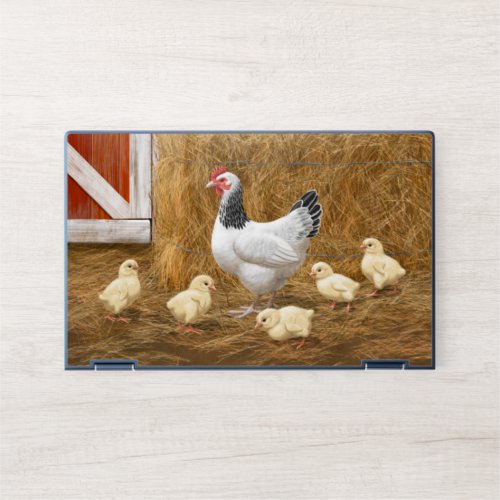 Sussex Chicken Mama Hen and Chicks HP Laptop Skin