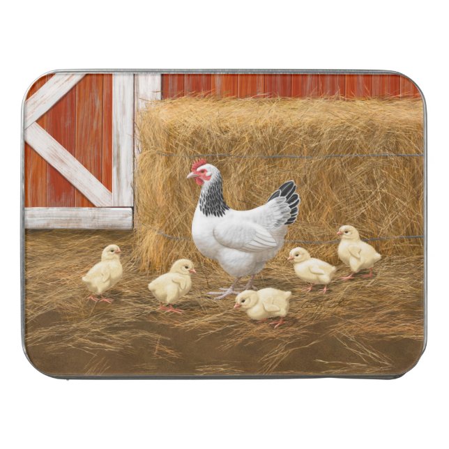 Sussex Chicken Mama Hen and Chicks Jigsaw Puzzle (Case Horizontal)