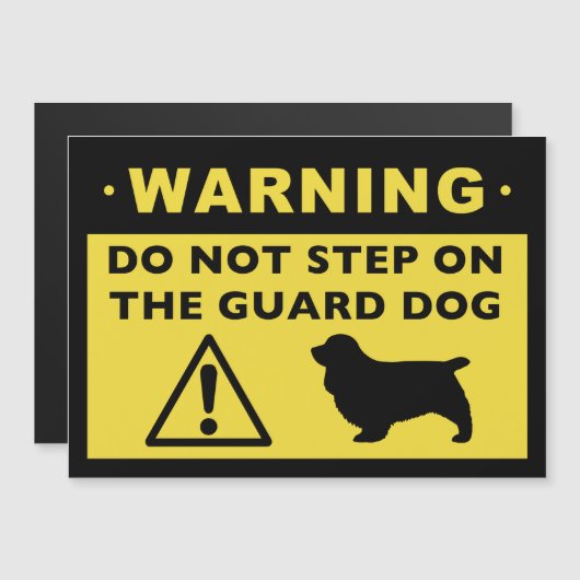Sussex Spaniel Funny Guard Dog Warning (Front/Back)