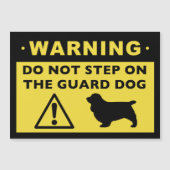 Sussex Spaniel Funny Guard Dog Warning (Front)