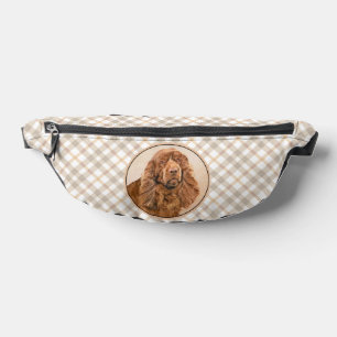 Sussex Spaniel Painting Cute Original Pet Dog Art Fanny Pack