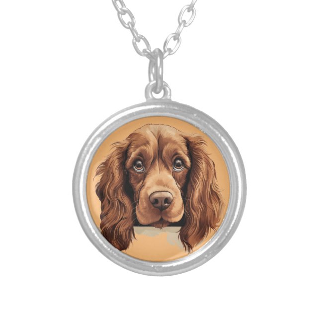 Sussex Spaniel Puppy Dog Pet Jewelry (Front)